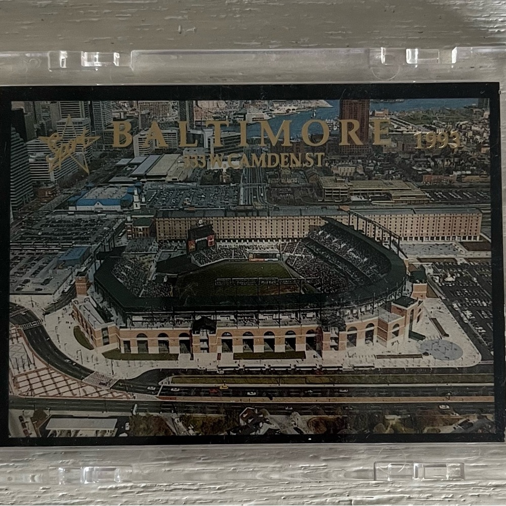 Oriole Park at Camden Yard Collectors Card Issued for the 1993 All-Star Game